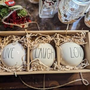 Rae Dunn ceramic ornaments